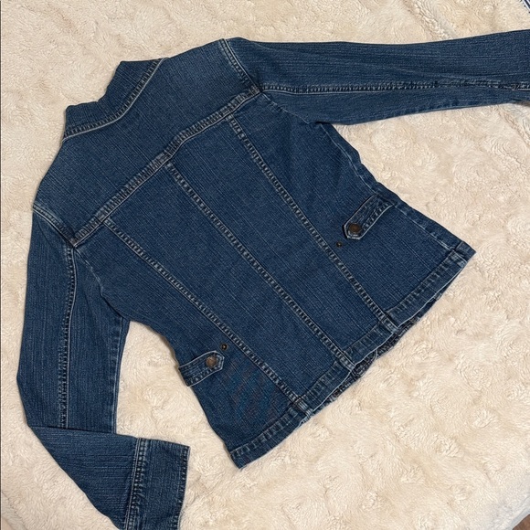 J. Jill Classic Blue Jean Jacket. - Picture 3 of 3